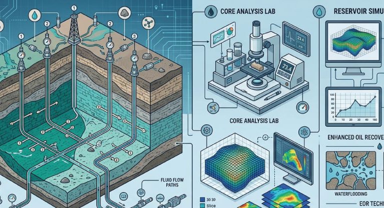 Advanced reservoir modeling and evaluation techniques are used to maximize resource recovery and optimize field performance.