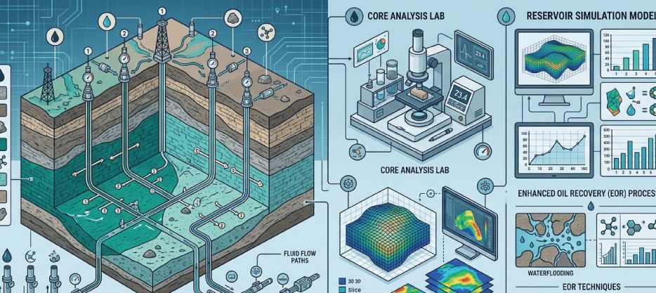 Advanced reservoir modeling and evaluation techniques are used to maximize resource recovery and optimize field performance.